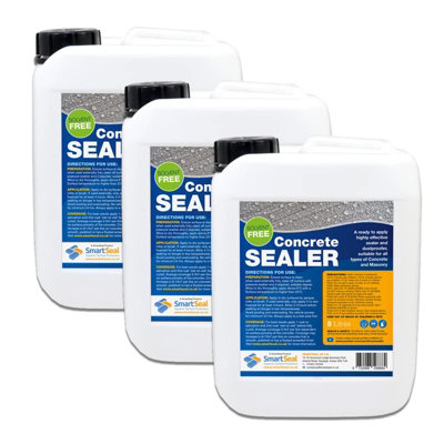 Smartseal Concrete DustprooferEffective Concrete Sealer And Dust ProoferEliminates DustFloors And WallsBreathable3 X 5L from B&Q