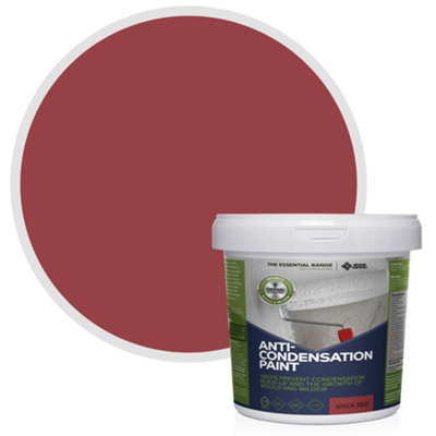 Stonecare4U Anti-Condensation PaintBrick Red (5L) Protect From Moisture & Reduce Condensation On Walls & Ceilings from B&Q