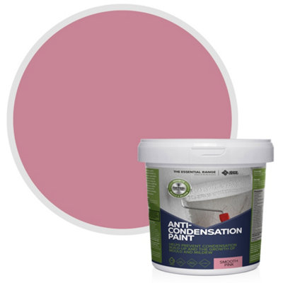Stonecare4U Anti-Condensation PaintSmooth Pink (5L) Protect From Moisture & Reduce Condensation On Walls & Ceilings from B&Q