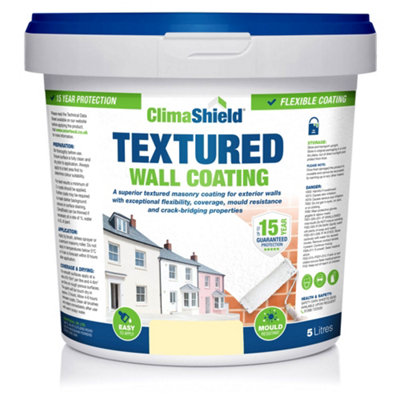 Smartseal Ivory Glow Textured Wall Coating 5L - Image 4