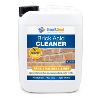 Smartseal Brick Acid CleanerRemoves Cement & Mortar Residue From Concrete & Acid Resistant Stone. from B&Q