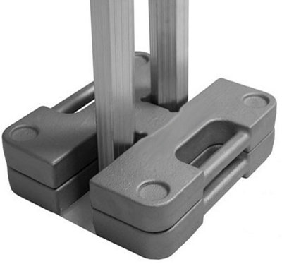 Crocodile Trading 1 Pair Gazebo Double Leg Weight Plate from B&Q