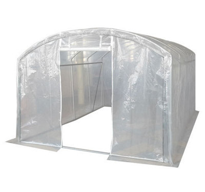Crocodile Trading 4M X 3M (13' X 10' Approx) Extreme Clear Polythene Poly Tunnel from B&Q