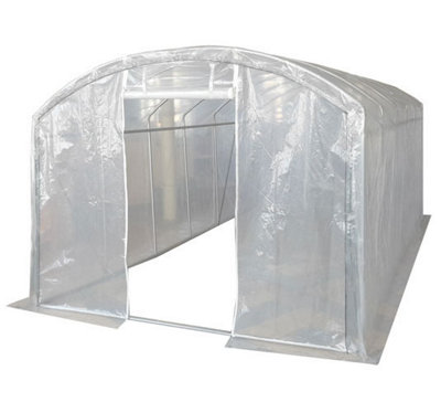 Crocodile Trading 5M X 3M (17' X 10' Approx) Extreme Clear Polythene Poly Tunnel from B&Q