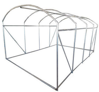 Crocodile Trading 4M X 3M (13' X 10' Approx) Extreme Poly Tunnel Frame Only from B&Q