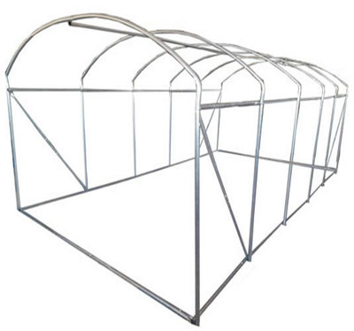 Crocodile Trading 5M X 3M (17' X 10' Approx) Extreme Poly Tunnel Frame Only from B&Q