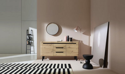 B&Q -  Nordi Collection Sideboard 160Cm In Oak