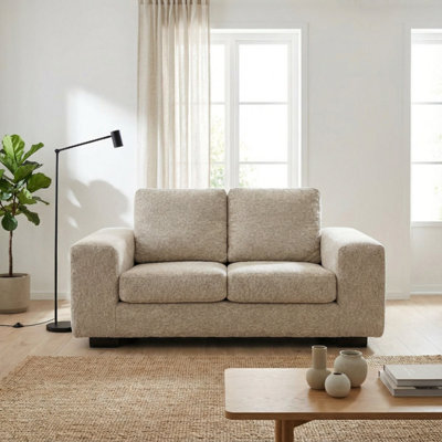 Abakus Direct Boston 2 Seater Sofa In Cream Basket Weave from B&Q