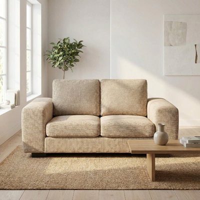 Abakus Direct Boston 2 Seater Sofa In Beige Basket Weave from B&Q
