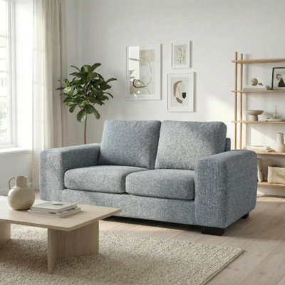 Abakus Direct Boston 2 Seater Sofa In Grey Basket Weave from B&Q