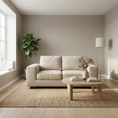 Abakus Direct Boston 3 Seater Sofa In Cream Basket Weave from B&Q