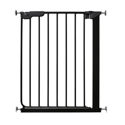 Safetots Super Narrow Baby Gate60.5Cm66.5CmBlackChild Safety BarrierPressure Fit Stair Gate from B&Q