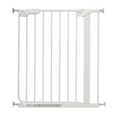 Safetots Super Narrow Baby Gate66.5Cm74CmWhiteChild Safety BarrierPressure Fit Stair Gate from B&Q
