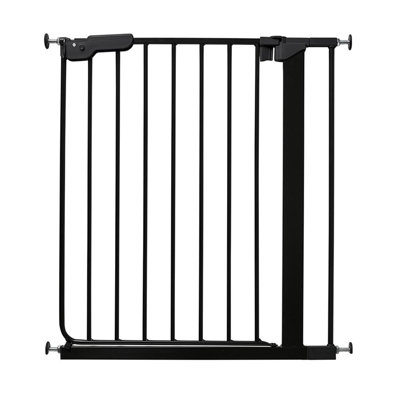 Safetots Super Narrow Baby Gate66.5Cm74CmBlackChild Safety BarrierPressure Fit Stair Gate from B&Q