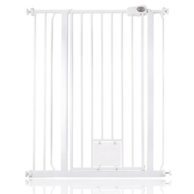 Bettacare Pet Gate With Lockable Cat Flap87.9Cm95.5CmWhite104Cm In Height from B&Q