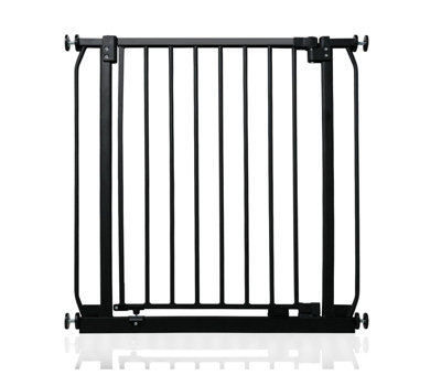Safetots Elite Pressure Narrow Safety Gate, 65.5Cm - 74.5Cm, Matt Narrow Pressure Fit Stair Gate Black