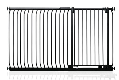 Safetots Extra Tall Elite Safety Gate171Cm180CmMatt BlackExtra Tall 96.8Cm In HeightPressure Fit Stair Gate from B&Q