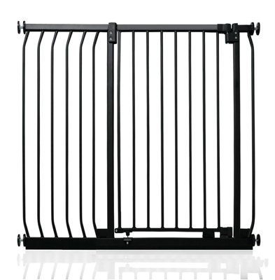 Safetots Extra Tall Elite Safety Gate98Cm107CmMatt BlackExtra Tall 96.8Cm In HeightPressure Fit Stair Gate from B&Q