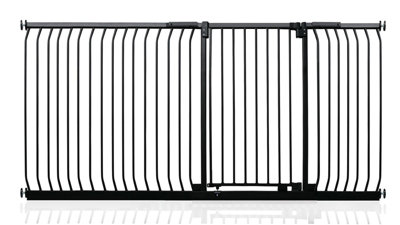 Safetots Extra Tall Elite Safety Gate207Cm216CmMatt BlackExtra Tall 96.8Cm In HeightPressure Fit Stair Gate from B&Q