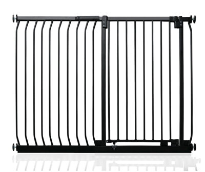 Safetots Extra Tall Elite Safety Gate125Cm134CmMatt BlackExtra Tall 96.8Cm In HeightPressure Fit Stair Gate from B&Q