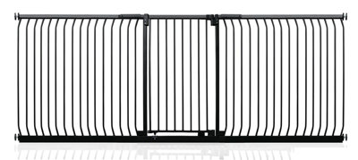Safetots Extra Tall Elite Safety Gate271Cm280CmMatt BlackExtra Tall 96.8Cm In HeightPressure Fit Stair Gate from B&Q