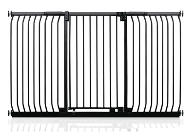 Safetots Extra Tall Elite Safety Gate197Cm206CmMatt BlackExtra Tall 96.8Cm In HeightPressure Fit Stair Gate from B&Q