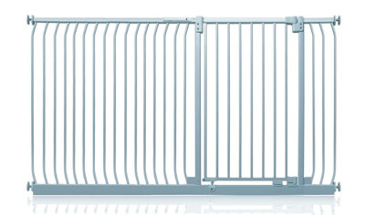 Safetots Extra Tall Elite Safety Gate189Cm198CmMatt GreyExtra Tall 96.8Cm In HeightPressure Fit Stair Gate from B&Q
