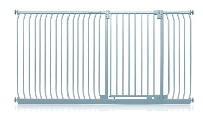 Safetots Extra Tall Elite Safety Gate207Cm216CmMatt GreyExtra Tall 96.8Cm In HeightPressure Fit Stair Gate from B&Q