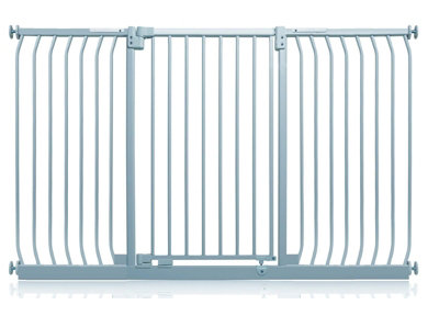 Safetots Extra Tall Elite Safety Gate170Cm179CmMatt GreyExtra Tall 96.8Cm In HeightPressure Fit Stair Gate from B&Q