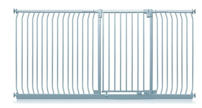 Safetots Extra Tall Elite Safety Gate234Cm243CmMatt GreyExtra Tall 96.8Cm In HeightPressure Fit Stair Gate from B&Q