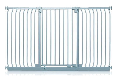 Safetots Extra Tall Elite Safety Gate179Cm188CmMatt GreyExtra Tall 96.8Cm In HeightPressure Fit Stair Gate from B&Q