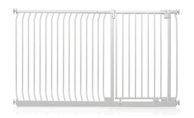 Safetots Extra Tall Elite Safety Gate171Cm180CmMatt WhiteExtra Tall 96.8Cm In HeightPressure Fit Stair Gate from B&Q