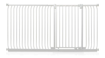 Safetots Extra Tall Elite Safety Gate198Cm207CmMatt WhiteExtra Tall 96.8Cm In HeightPressure Fit Stair Gate from B&Q