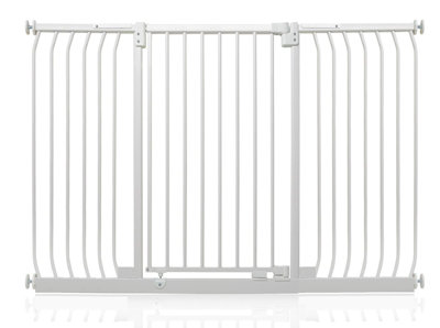 Safetots Extra Tall Elite Safety Gate152Cm161CmMatt WhiteExtra Tall 96.8Cm In HeightPressure Fit Stair Gate from B&Q
