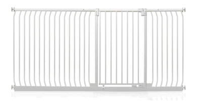 Safetots Extra Tall Elite Safety Gate216Cm225CmMatt WhiteExtra Tall 96.8Cm In HeightPressure Fit Stair Gate from B&Q