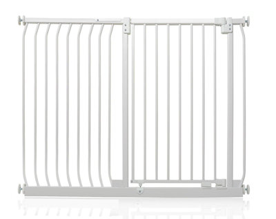 Safetots Extra Tall Elite Safety Gate134Cm143CmMatt WhiteExtra Tall 96.8Cm In HeightPressure Fit Stair Gate from B&Q