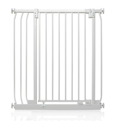 Safetots Extra Tall Elite Safety Gate80Cm89CmMatt WhiteExtra Tall 96.8Cm In HeightPressure Fit Stair Gate from B&Q
