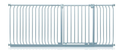 Safetots Elite Pressure Safety Gate216Cm225CmMatt GreyPressure Fit Stair Gate from B&Q