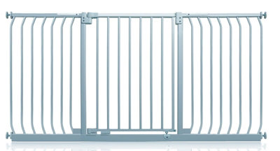 Safetots Elite Pressure Safety Gate170Cm179CmMatt GreyPressure Fit Stair Gate from B&Q