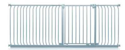 Safetots Elite Pressure Safety Gate225Cm234CmMatt GreyPressure Fit Stair Gate from B&Q