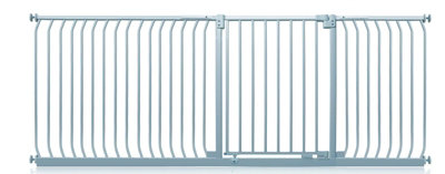 Safetots Elite Pressure Safety Gate234Cm243CmMatt GreyPressure Fit Stair Gate from B&Q