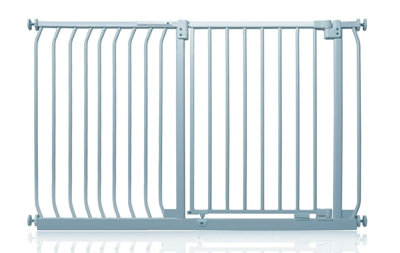 Safetots Elite Pressure Safety Gate134Cm143CmMatt GreyPressure Fit Stair Gate from B&Q