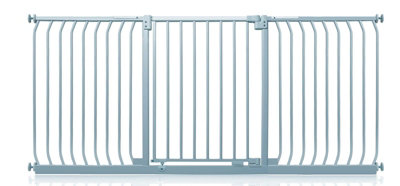 Safetots Elite Pressure Safety Gate197Cm206CmMatt GreyPressure Fit Stair Gate from B&Q