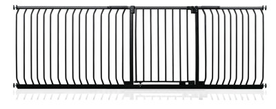 B&Q -  Elite Pressure Safety Gate234Cm243CmMatt BlackPressure Fit Stair Gate