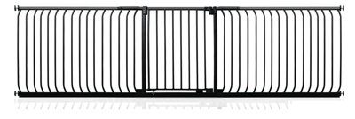 Safetots Black Elite Pressure Safety Gate, - 280Cm, Matt Pressure Fit Stair Gate 271Cm