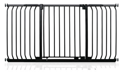 Safetots Elite Pressure Safety Gate143Cm152CmMatt BlackPressure Fit Stair Gate from B&Q