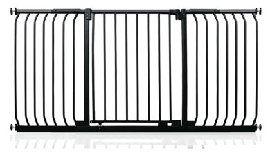 B&Q -  Elite Pressure Safety Gate161Cm170CmMatt BlackPressure Fit Stair Gate