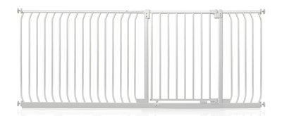 Safetots Elite Pressure Safety Gate198Cm207CmMatt WhitePressure Fit Stair Gate from B&Q
