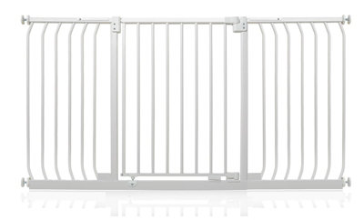 Safetots Elite Pressure Safety Gate152Cm161CmMatt WhitePressure Fit Stair Gate from B&Q