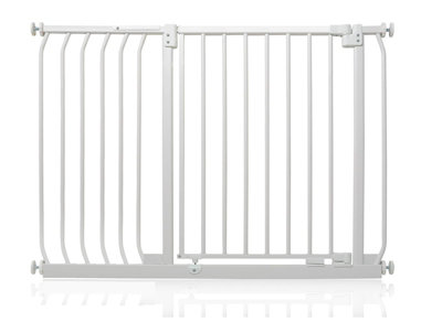 Safetots Elite Pressure Safety Gate107Cm116CmMatt WhitePressure Fit Stair Gate from B&Q